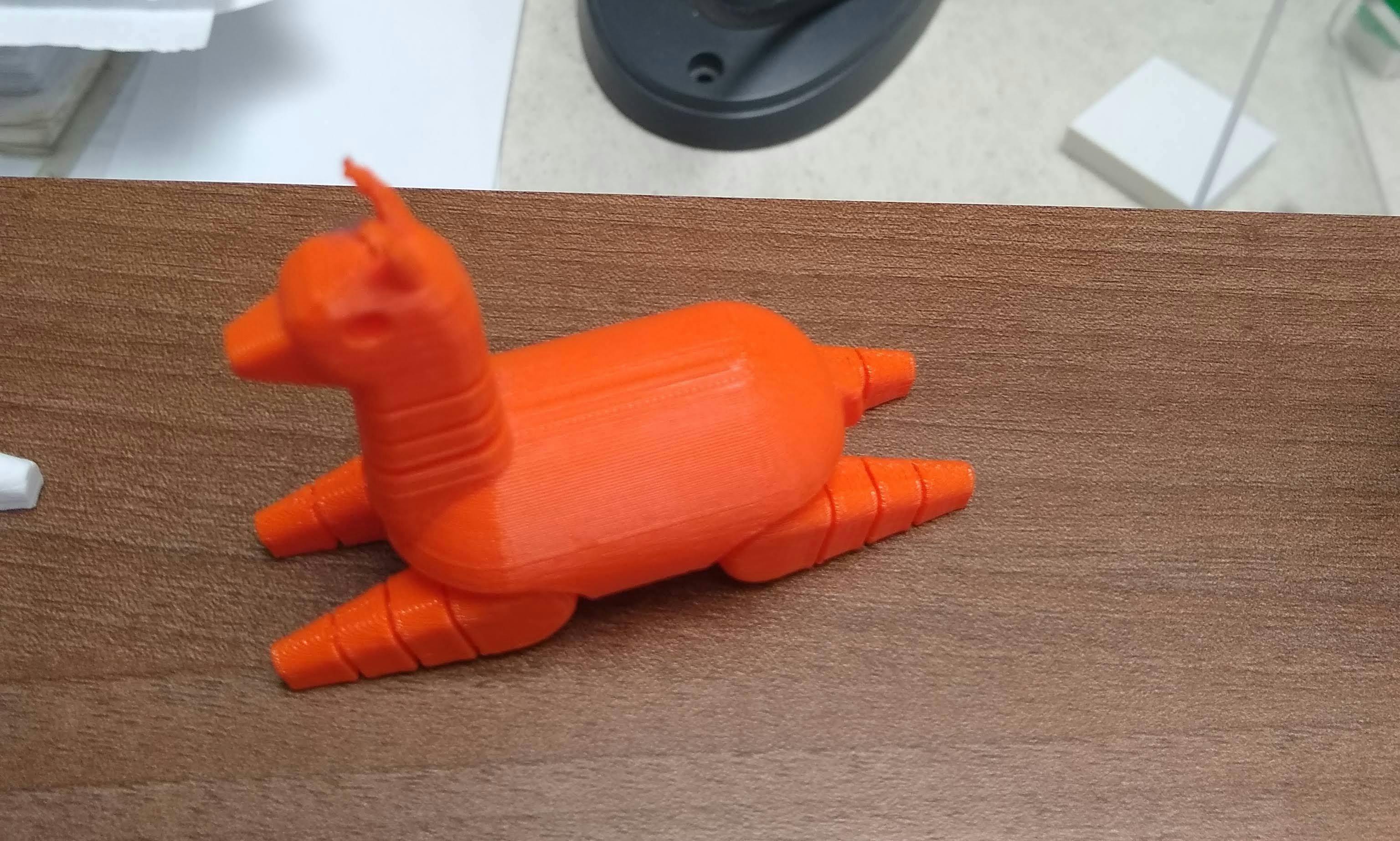 a 3d printed llama